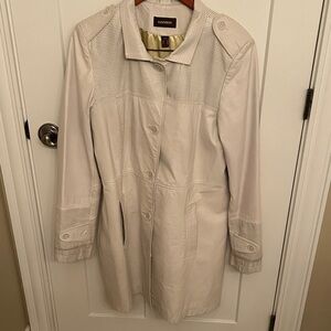 Danier Women's Off-White Leather Jacket, size L